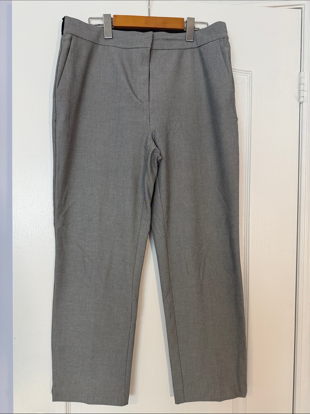 ZARA Gray Tailored Pants – XL – Elastic Back Waist – 7/8 Length – Excellent Cond